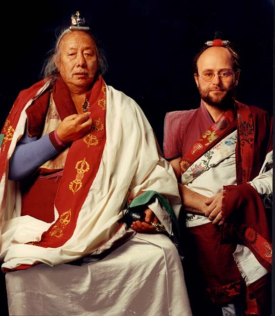 With Kyabjé Chhi’mèd Rig’dzin Rinpoche