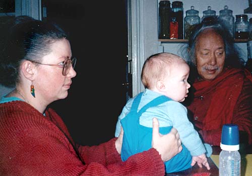 Ngakma Nordzin and Daniel with Chhi’mèd Rig’dzin