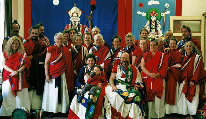 photograph of the Ordained Sangha, Baarlo, Netherlands (January 2000)