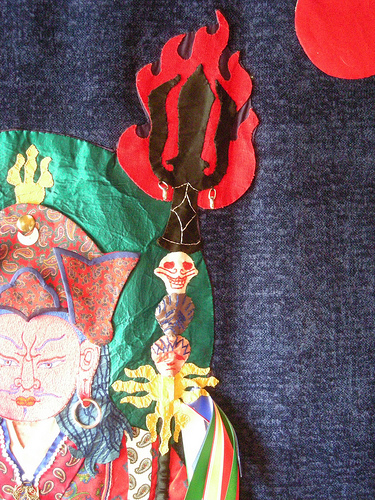 Padmasambhava appliqué khatvangha