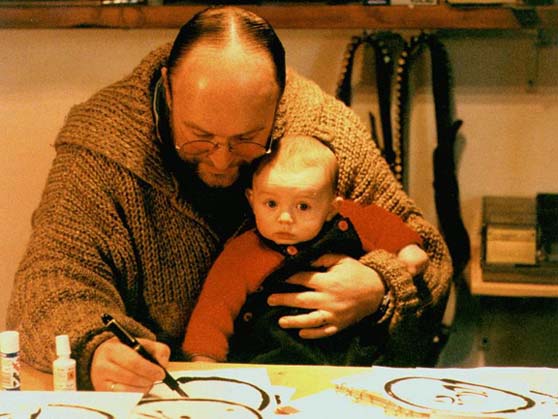 Ngak’chang Rinpoche with son Robert